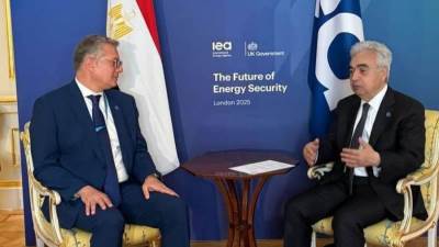 وزير البترول يعقد اجتماعًا مع المدير التنفيذي لوكالة الطاقة الدولية