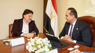 رئيس هيئة الرعاية الصحية يترأس اجتماعًا بوفد رفيع المستوى مع مجموعة مودست التركية