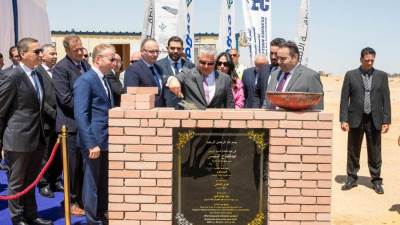 باستثمارات 14 مليون يورو رئيس اقتصادية قناة السويس يشهد وضع حجر أساس مشروع “تريجاس”