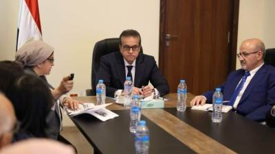 وزير الصحة يبحث مع وفد منظمة الصحة العالمية مستجدات المبادرة العالمية لسرطان الأطفال