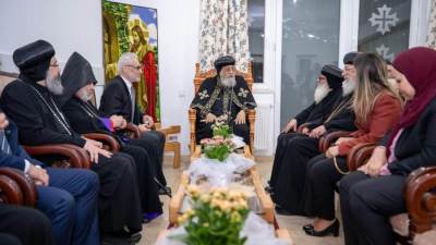 البابا تواضروس يفتتح مجمع خدمات مارمينا بالعاصمة الرومانية بوخارست