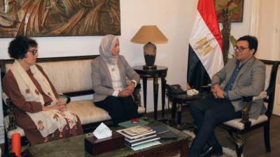 وزير الثقافة يبحث مع "جمعية المكنز الإسلامي" تعزيز التعاون في تدريب الكوادر وحفظ التراث