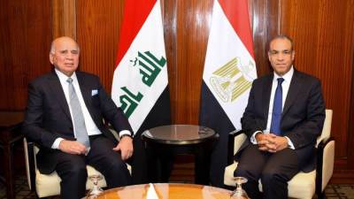 وزير الخارجية يستقبل نائب رئيس الوزراء ووزير خارجية جمهورية العراق