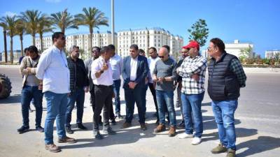 مسئولو "الإسكان" يتفقدون كومبوند مزارين والشواطيء والمدينة التراثية بالعلمين الجديدة