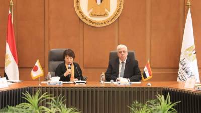 وزير التعليم العالي يبحث مع وزيرة التعليم والثقافة اليابانية تعزيز التعاون المشترك