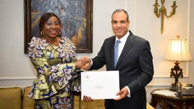  وزير الخارجية والهجرة يستقبل رئيسة مجلس الشيوخ الإيفواري