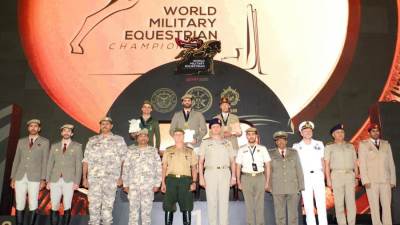  إستمرار فعاليات بطولة العالم العسكرية للفروسية رقم (25) لقفز الحواجز بنادى الفروسية " كيان سيتى " بالعاصمة