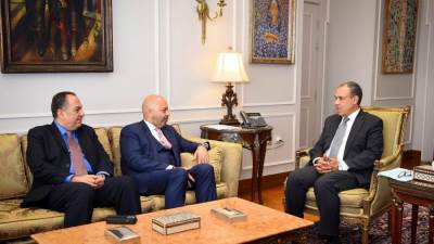 وزير الخارجية والهجرة يستقبل رئيس المفاوضات الحكومية لاصلاح مجلس الأمن