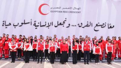 السيدة انتصار السيسى: يشرفنى تولى الرئاسة الشرفية للهلال الأحمر المصرى