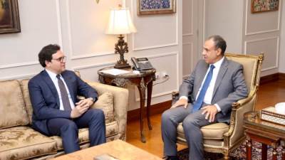 وزير الخارجية والهجرة يستقبل وزير الثقافة