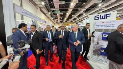 نائب وزير الإسكان يفتتح معرض المياه والصرف الصحي والبنية التحتية WATREX EXPO  في نسخته التاسعة