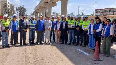 وفد أوروبي يزور مشروع مترو الإسكندرية أبو قير