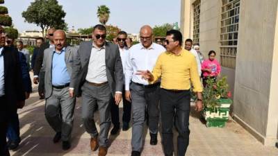 وزير الرياضة ومحافظ القليوبية يتفقدان نادي العبور ويفتتحان عددًا من المشروعات الرياضية