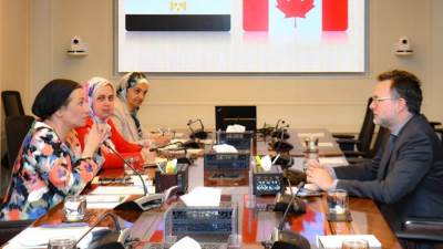 وزيرة البيئة تلتقى السفير الكندي بالقاهرة لبحث تعزيز التعاون في تحقيق التحول الأخضر