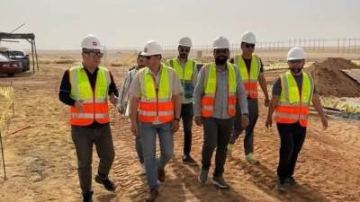 رئيس "ايجيماك" ومدير عام شركة "اكس دي ايجيماك" يتفقدان محطات الدلتا لمتابعة تقدم وسير الأعمال