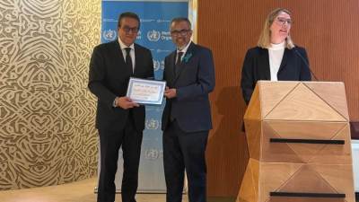 مصر تتسلم شهادة القضاء على انتقال جميع طفليات الملاريا البشرية داخل حدود البلد