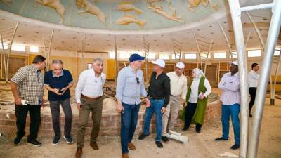 وزير الري يتفقد "استراحة خزان أسوان" و"حجر أساس ونموذج السد العالي" و"موقع كسارة الحجارة"