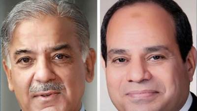 السيسي يبحث مع رئيس وزراء باكستان وقف إطلاق النار وتعزيز التعاون الثنائي