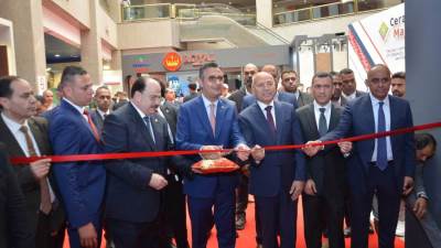 وزير التموين ومحافظ القاهرة يفتتحان معرض "سيراميكا ماركت 2025" في دورته ال16