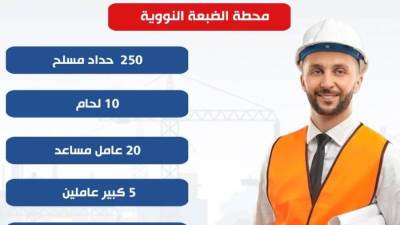 وزير العمل: 308 فرص عمل في مشروع محطة الضبعة النووية
