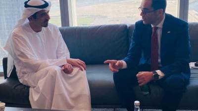 وزير الاستثمار يلتقي العضو المنتدب لشركة مدن العقارية القابضة لاستعراض تطورات مشروع رأس الحكمة