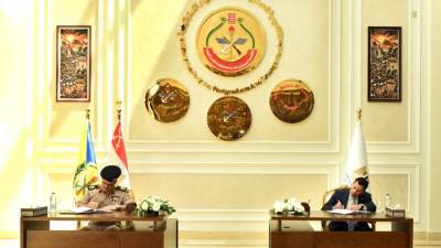 الأكاديمية العسكرية للدراسات العليا والإستراتيجية توقع بروتوكول تعاون مع وزارة الشباب والرياضة