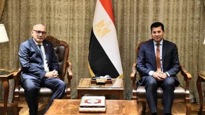 وزير الرياضة يلتقي سفير تركيا لدى القاهرة لبحث التعاون الثنائي في المجالات الشبابية والرياضية