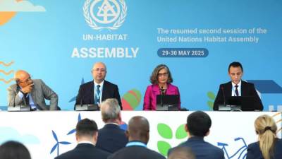 وفد من وزارة الإسكان يُشارك في اجتماعات الجمعية العامة للأمم المتحدة للمستوطنات البشرية بنيروبي بكينيا