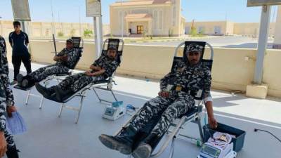 مديرية أمن البحر الأحمر تنظم حملة للتبرع بالدم لصالح المرضى والمصابين