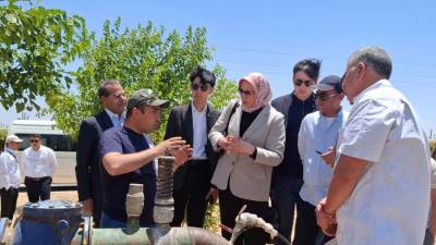 الوفد الحكومي الاوزبكي يتفقد بعض المشروعات الزراعية والبحثية في مصر