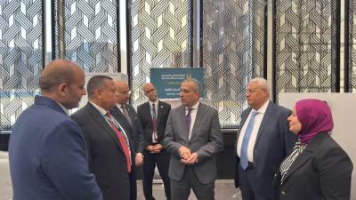 رئيس البنك الزراعي يتفقد الأعمال النهائية بمقر البنك بالعاصمة الإدارية تمهيداً لافتتاحه قريباً