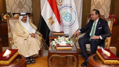 رئيس هيئة الرعاية الصحية يلتقي رئيس الاتحاد العربي لإدارة الطوارئ والأزمات لبحث سبل التعاون المشترك
