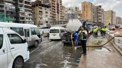 وزارة الداخلية تكثف جهودها لمواجهة تداعيات سوء الأحوال الجوية بمحافظة الإسكندرية