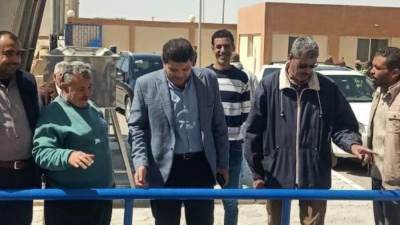 رئيس جهاز المنيا الجديدة يتابع سير العمل بمنظومة مياه الشرب والصرف الصحي بالمدينة