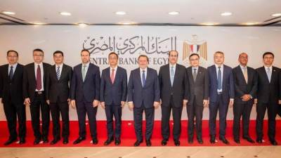 محافظ البنك المركزي المصري يلتقي رئيس البنك الصناعي والتجاري الصيني لبحث التعاون المشترك