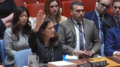 الولايات المتحدة تستخدم الفيتو ضد مشروع قرار لوقف إطلاق النار في غزة