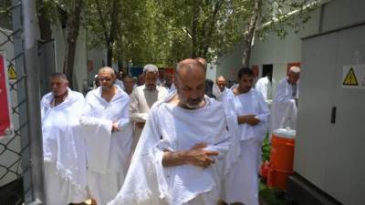 وزيرة التضامن تطمئن على حجاج الجمعيات الأهلية وتوجه بتوفير كامل الخدمات