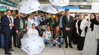 "مصر للطيران" بدبلن تحتفل بتكريم حجاج أيرلندا