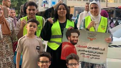 أنشطة صندوق مكافحة وعلاج الإدمان في ساحات المساجد والميادين العامة للتوعية بأضرار تعاطي المخدرات