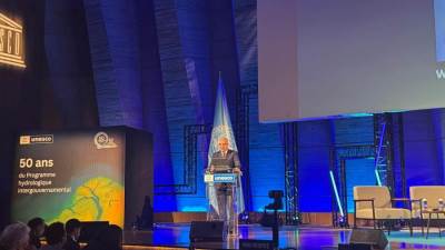 وزير الري يشارك فى الاحتفال رفيع المستوى المنعقد بمناسبة مرور ٥٠ عامًا على انطلاق "البرنامج الهيدرولوجي الدولي" في باريس