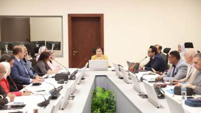 نائب وزير الصحة تعقد اجتماعًا لمناقشة آليات ومحاور تنفيذ الخطة العاجلة للسكان والتنمية