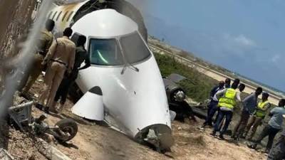 شاهد لحظة سقوط طائرة الركاب الهندية المنكوبة بمطار أحمد آباد