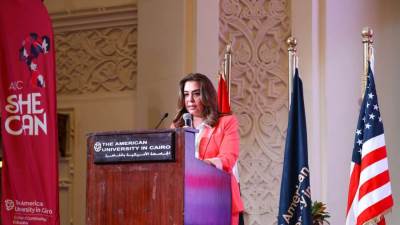وزيرة التنمية المحلية تشارك في مؤتمر (هي تستطيع SHE Can) بكلية التعليم المستمر بالجامعة الأمريكية بالقاهرة