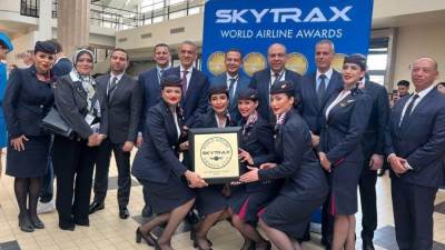  تتويج مصر للطيران بجائزة " أفضل شركة طيران فى أفريقيا من حيث الخدمات المقدمة للركاب " لعام 2025 وفقًا لتقييم Skytrax العالمي