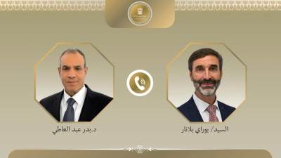 وزير الخارجية يتلقى اتصالًا هاتفيًا من وزير خارجية سلوفاكيا