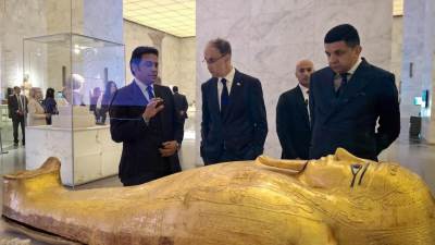 رئيس وزراء جمهورية صربيا يزور المتحف المصري الكبير والمتحف القومي للحضارة المصرية ومنطقة أهرامات الجيزة