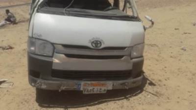 إصابة 18 شخص فى حادث انقلاب سيارة بطريق ديروط الفرافرة أسيوط