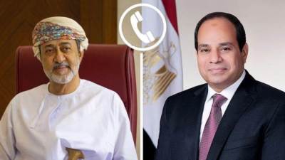 الرئيس السيسى يؤكد لسلطان عُمان أهمية العمل على وقف التصعيد الجاري بين إسرائيل وإيران