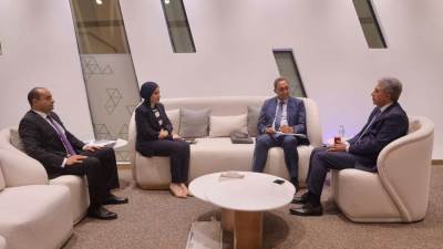  وزير السياحة والآثار يلتقي بمحافظ قنا لبحث سبل التعاون المشترك للترويج للمقومات والمنتجات السياحية بالمحافظة