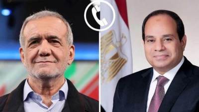 الرئيس السيسى يؤكد لنظيره الإيرانى رفض مصر القاطع للهجوم الصاروخى ضد قطر